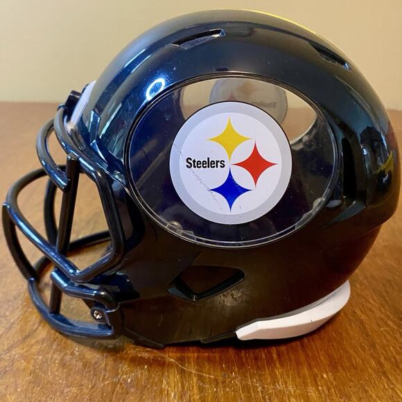 Pittsburgh Steelers Helmet Bank Football NFL Football Piggy Bank - Picture 1 of 5